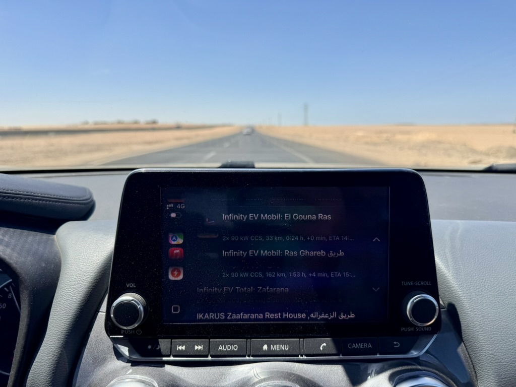 Charge My Way على Apple CarPlay